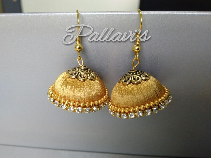 Silk Thread Earring Jhumka 05