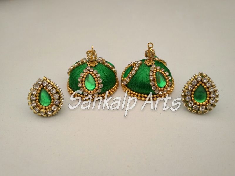 Silk Thread Earring Jhumka 10