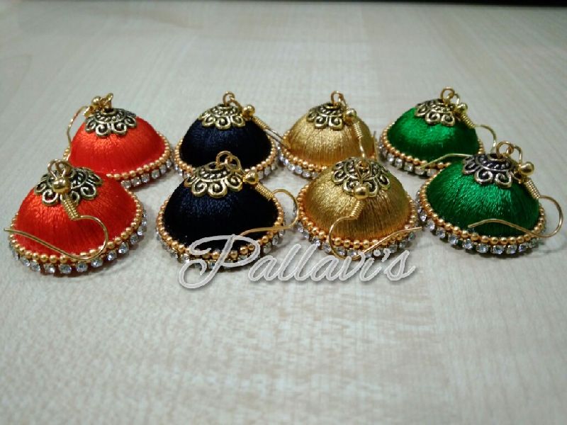 Silk Thread Earring Jhumka 12