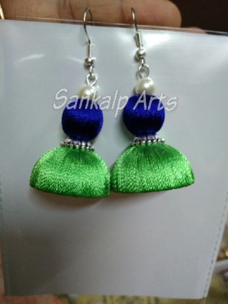 Silk Thread Earring Jhumka 15