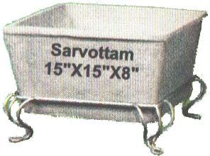 15x15x8 Inch Concrete Planter