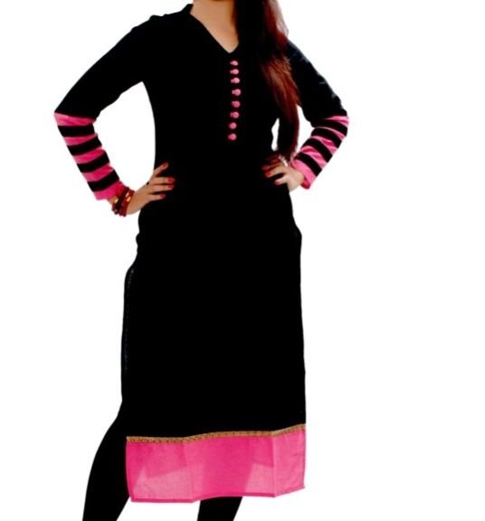 Cotton Kurtis (Dott Black kurti)