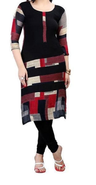 Neerza Black Cotton Kurtis