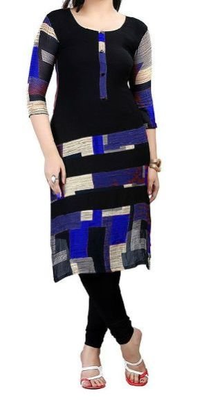 Neerza Blue Cotton Kurtis