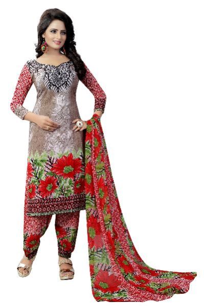 Printed Dress Material (Coffee Day)