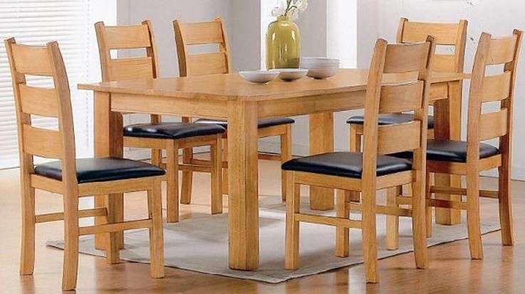 Wooden Dining Table Set 03