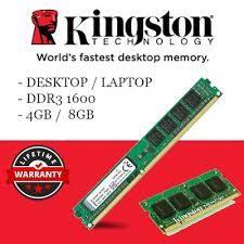 Kingston Computer & Laptop RAM