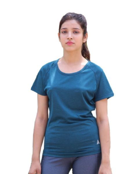Blue Round Neck T-Shirt 02
