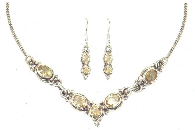Silver Necklace Set (GA - NS 0020)