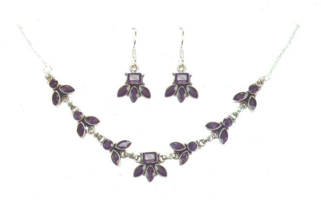 Silver Necklace Set (GA - NS 0023)