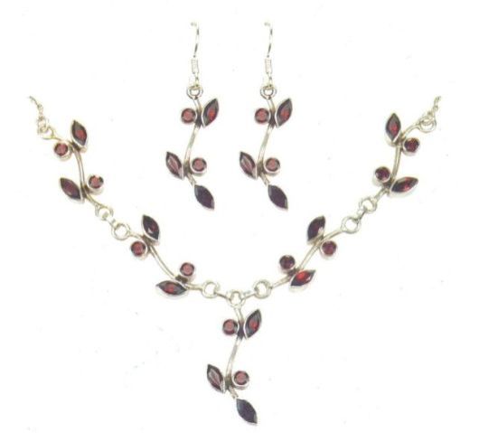 Silver Necklace Set (GA - NS 0024)