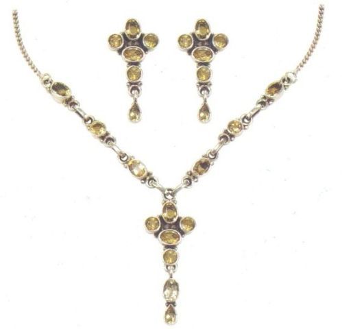 Silver Necklace Set (GA - NS 0027)
