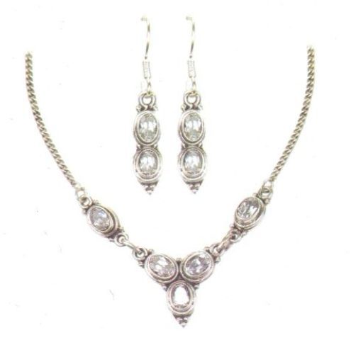 Silver Necklace Set (GA - NS 0030)