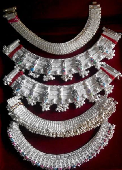 Silver Anklets - 01