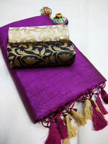 Tussar Raw Silk Saree 01