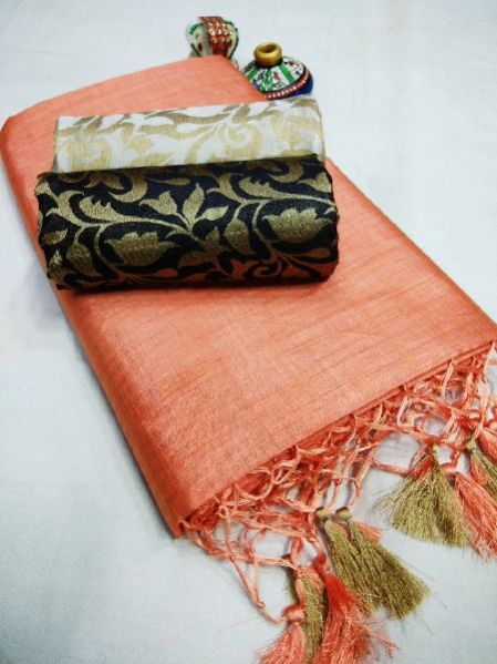 Tussar Raw Silk Saree 03