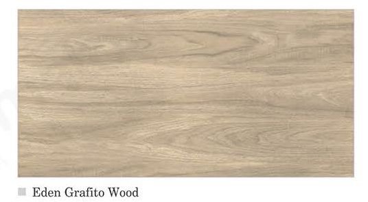 Eden Grafito Wood Shine Drop Series Glazed Vitrified Tile