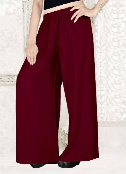 Maroon Ladies Palazzo Pant