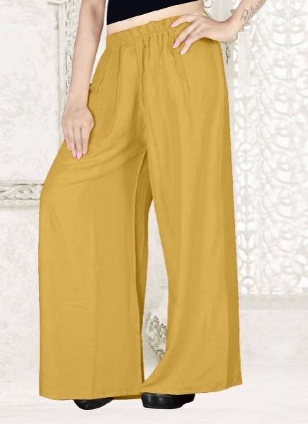 Yellow  Ladies Palazzo Pant