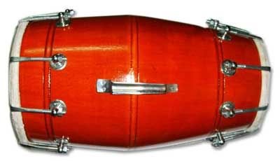 Wooden Dholak with Nut