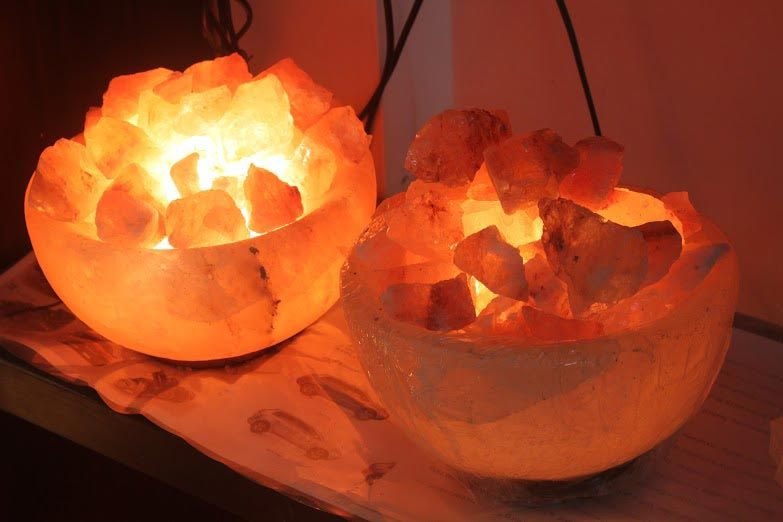 Himalayan Rocksalt Firebowl Lamp