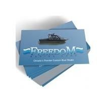 Ribbed White Visiting Cards