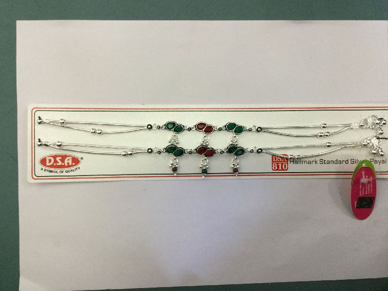 810 Hallmark Silver Anklet 02