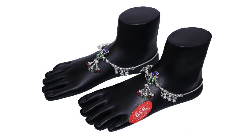 Silver Fancy Anklet 02