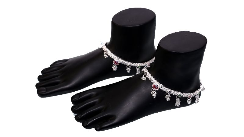 Silver Fancy Anklet 03