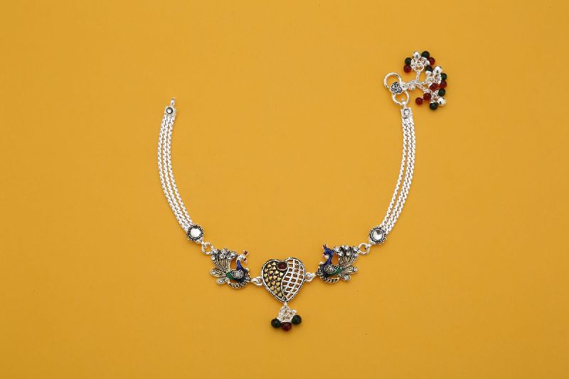 Silver Fancy Anklet 10