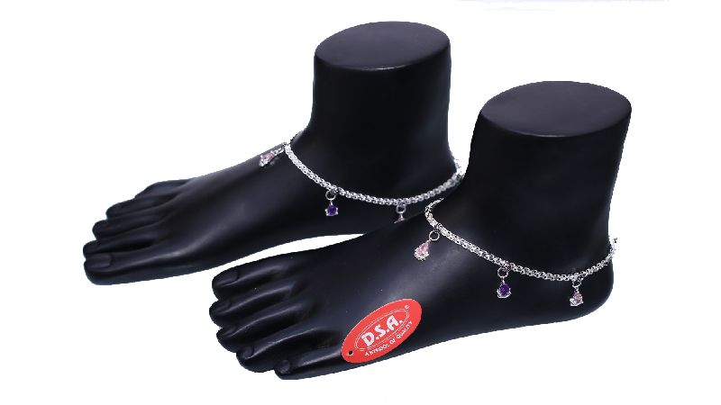 Silver Light Weight Anklet 02