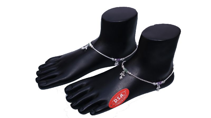 Silver Light Weight Anklet 03