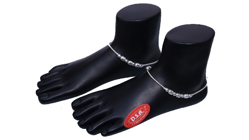 Silver Light Weight Anklet 04