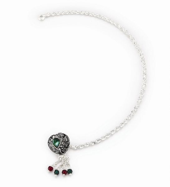 Silver Pendal Anklet 03