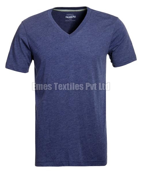 Mens V Neck Half Sleeve T-Shirts