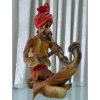 Indian Musician  Poly Marble Statue