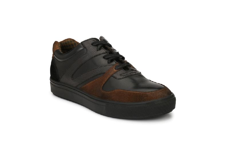 53980 Tan Black Mens Casual Shoes