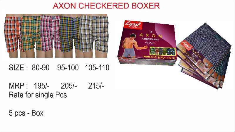Lyril Axon Checkered Boxer for men
