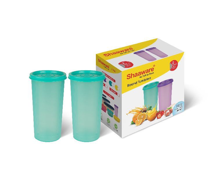 Glass Green Round Tumbler