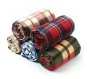 Polar Fleece Check Blanket 01