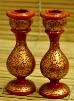 Paper Mache Candle Stand 03