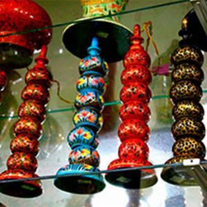 Paper Mache Candle Stand 05