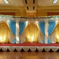 Crystal Pillar Wedding Stage