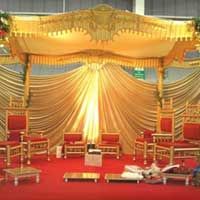 Golden Wedding Mandap