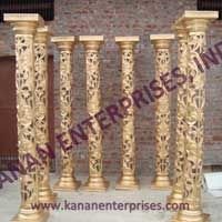 Golden Wedding Pillars