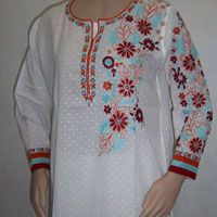 Cotton Chikankari Kurti 03