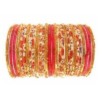 Fancy Glass Bangle Set (01)