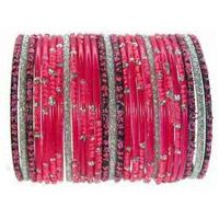 Fancy Glass Bangle Set (03)