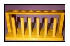 Test Tube Rack Wooden 6 Tubes