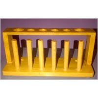 Test Tube Rack Wooden 6 Tubes
